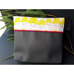 Grande Pochette Japonais et Simili cuir